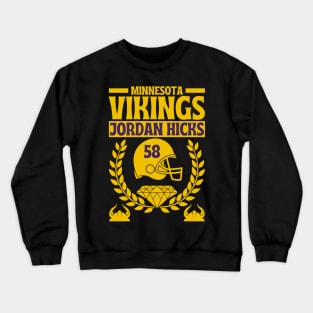 Minnesota Vikings Jordan Hicks 58 Edition 2 Crewneck Sweatshirt